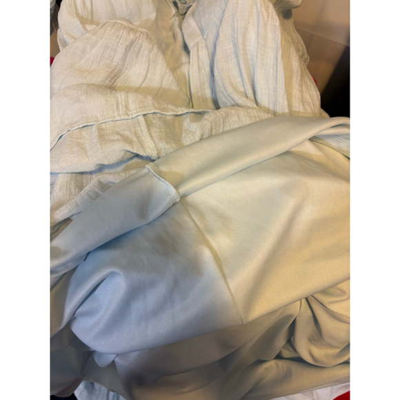 Women's Indigo Soul Light Blue Tiered Halter Maxi Dress Size L - Picture 9 of 10